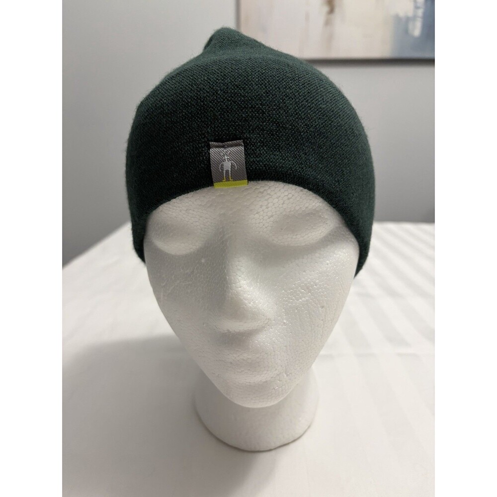 Smartwool Beanie Unisex OS Green Merino Wool Knit Skull Cap Hat